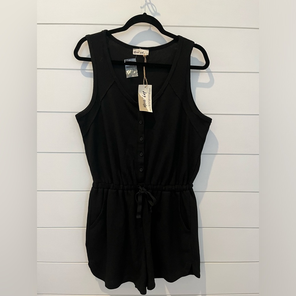 NWT, New in, Romper, Black, Large